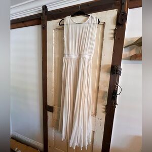 Anthropologie Bordeaux icepleat dress